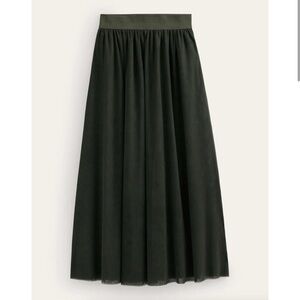 Boden Green Tulle Skirt